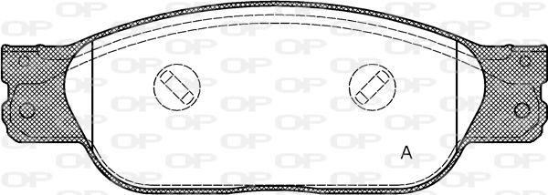 OPEN PARTS stabdžių trinkelių rinkinys, diskinis stabdys BPA0731.10